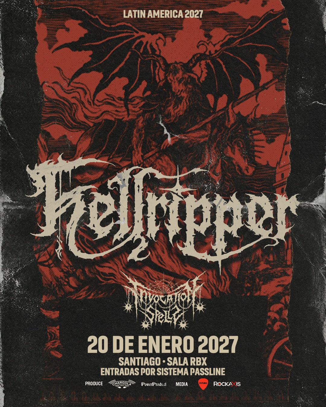 20 de enero: Hellripper por primera vez en Chile